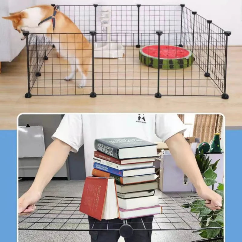 DIY Erectable Fence Panels Simple Wire Mesh Panels for Cats / Dogs