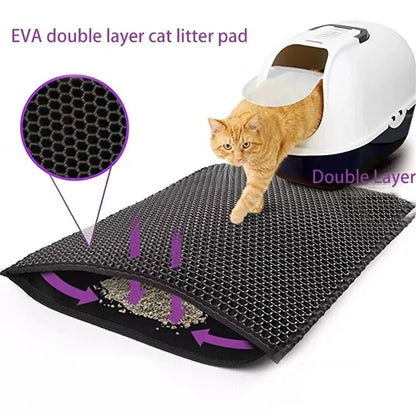 Cat Litter Mat with Double Layer Perforated Surface