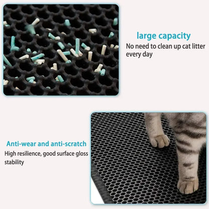 Cat Litter Mat with Double Layer Perforated Surface