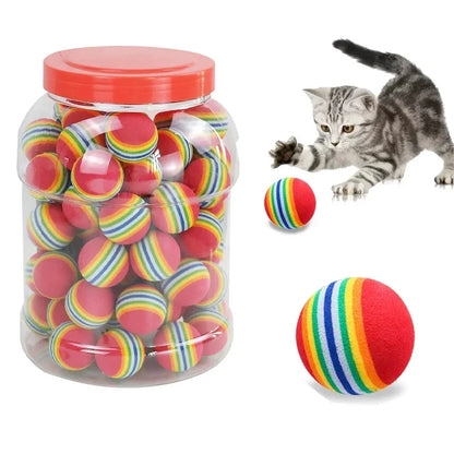 Multi-Pack Rubber Rainbow Balls