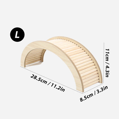 S/M/L Hamster Climbing Ladder Wooden Bridge for Guinea Pigs