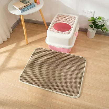 Cat Litter Mat with Double Layer Perforated Surface