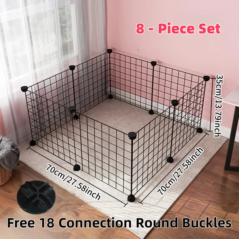 DIY Erectable Fence Panels Simple Wire Mesh Panels for Cats / Dogs