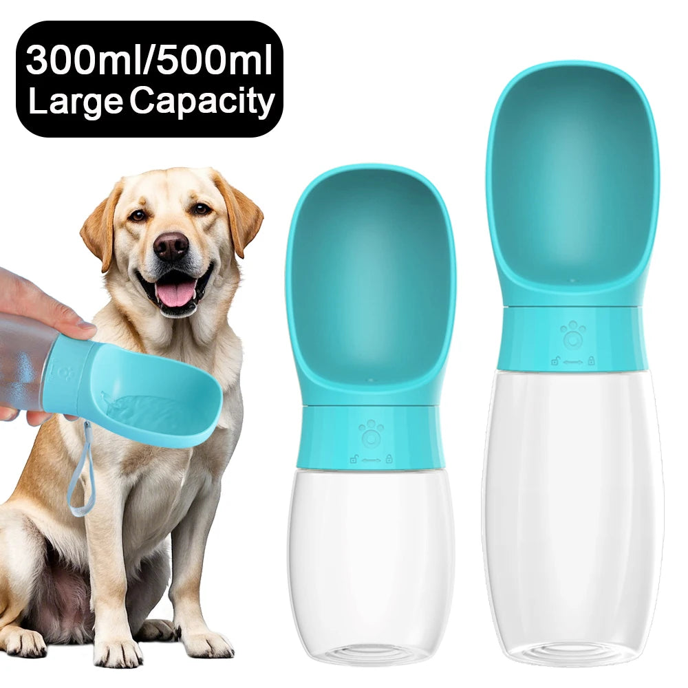 500ml Big Dog Water Bottle Portable Drinking Bowl for Small / Medium Dogs