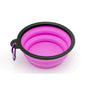 Folding Portable Silicone Cat / Dog Feeder Bowl 2 In 1 Pet Dispenser