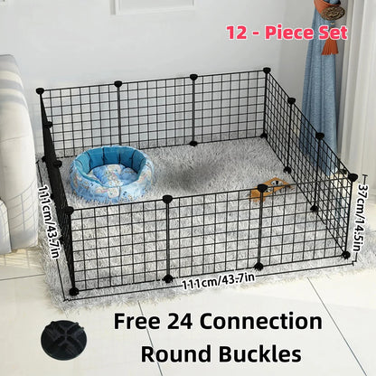 DIY Erectable Fence Panels Simple Wire Mesh Panels for Cats / Dogs