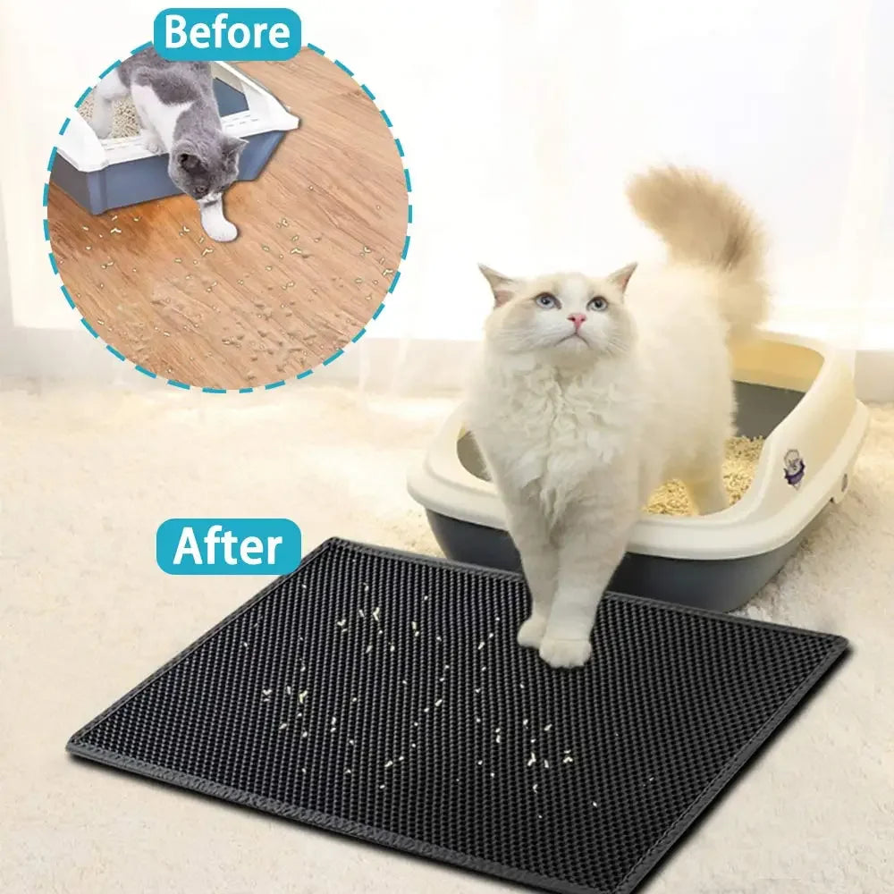 Cat Litter Mat with Double Layer Perforated Surface