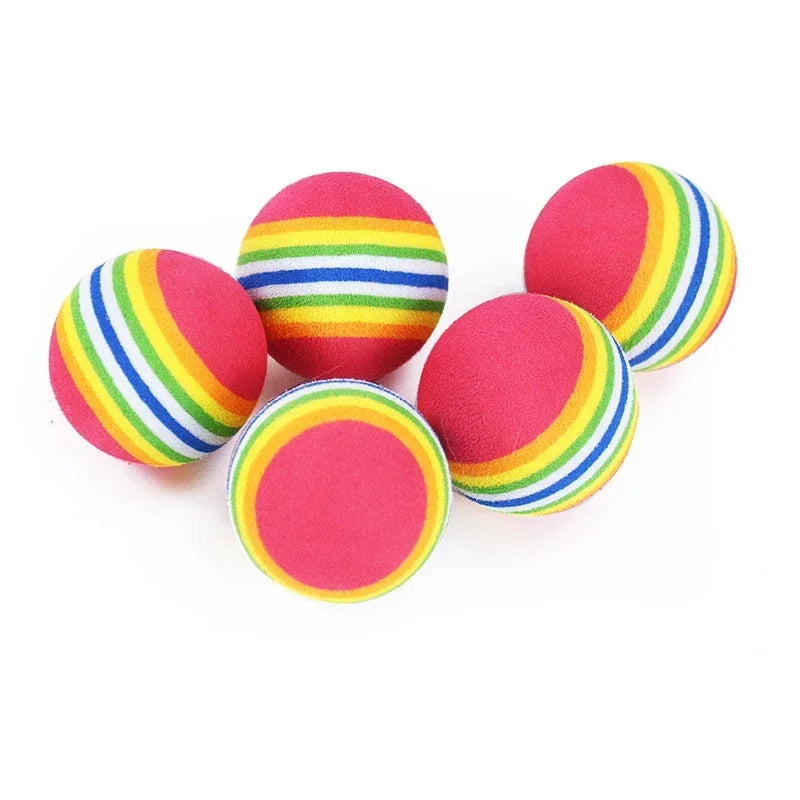 Multi-Pack Rubber Rainbow Balls