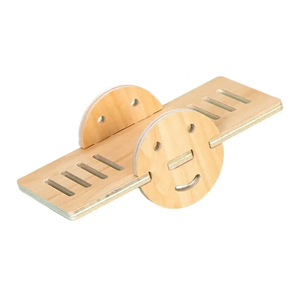 Pet Hamster Toys Wooden Bridge Seesaw Swing Toys