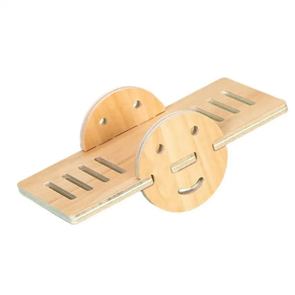 Pet Hamster Toys Wooden Bridge Seesaw Swing Toys