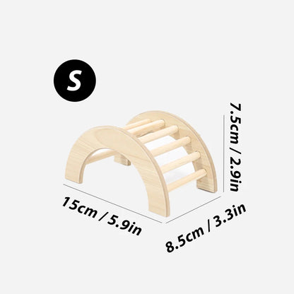 S/M/L Hamster Climbing Ladder Wooden Bridge for Guinea Pigs