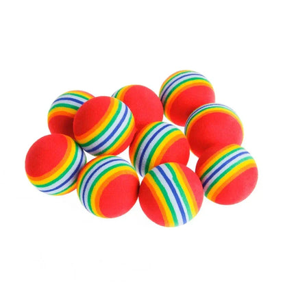 Multi-Pack Rubber Rainbow Balls