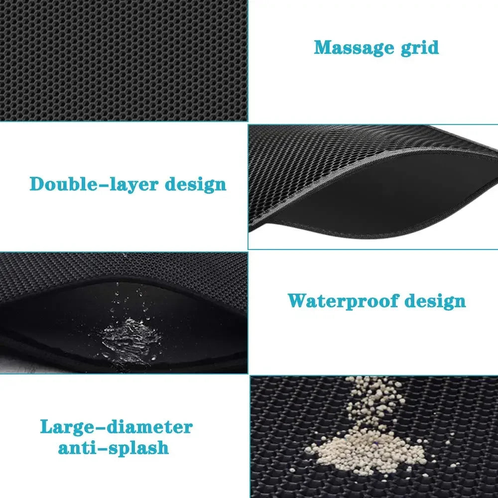Cat Litter Mat with Double Layer Perforated Surface