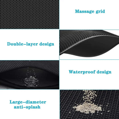 Cat Litter Mat with Double Layer Perforated Surface